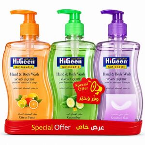 Higeen Hand Soap 500Ml X 3 Pcs (Color May Vary)