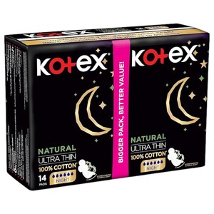 Kotex Pads Ultra Thin Night Duo 14 Pads