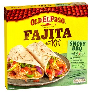 Old El Paso Fajita Kit Smoky Bbq Mild 500G