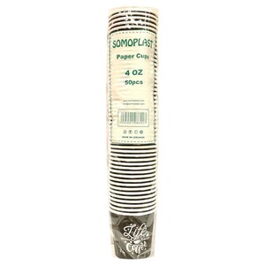 Somoplast Paper Cup 4Oz 50 Pieces