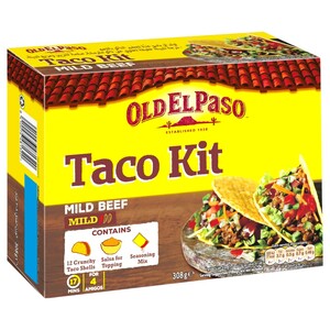 Old El Paso Original Taco Dinner Kit Mild Beef 308G