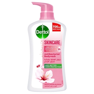 Dettol Skincare Bodywash Rose & Sakura Blossom Fragrance 700Ml