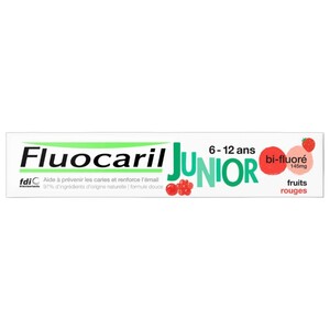 Fluocaril Junior Toothpaste Red Fruits 6-12 Years 75Ml