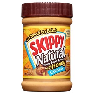 Skippy Natural Peanut Butter With Honey Creamy 425G