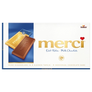 Storck Merci Tablet Edel Rahm Milk Chocolate 100G