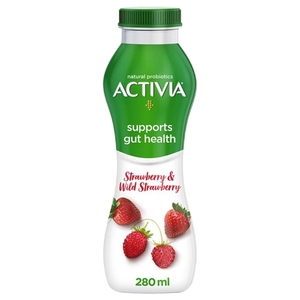 Activia Yoghurt Strawberry & Wild Strawberry 280Ml