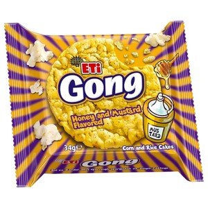 Eti Gong Corn And Rice Cakes Honey And Mustard 34G
