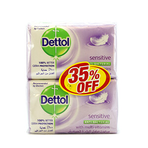 Dettol Soap Sensitive 165G*4 -35%Off