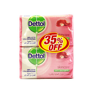 Dettol Soap Skincare 165G*4 -35%Off