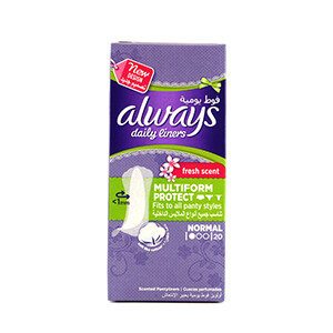 Always Daily Liners Normal Fresh Scent 20S