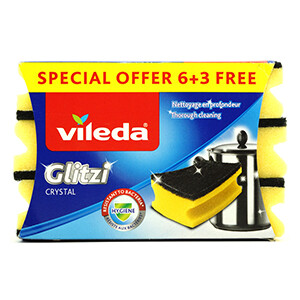 Vileda Glitzi Crystal 6+3 Free