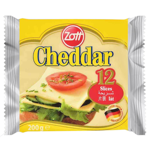 Zott Cheese Cheddar 12 Slices 200G