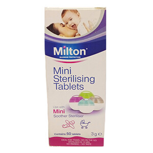 Milton Mini Sterilising Tablets 50 'S 3G
