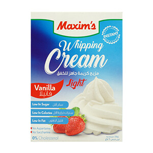 Maxim's Whipping Cream Vanilla Light 56G