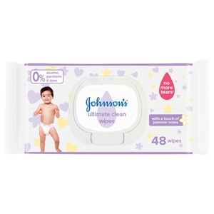 Johnson's Jumbo Baby Wipes Ultimate Clean 48 Wipes