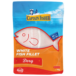 Captain Fisher Frozen White Fish Fillet Dory 1Kg