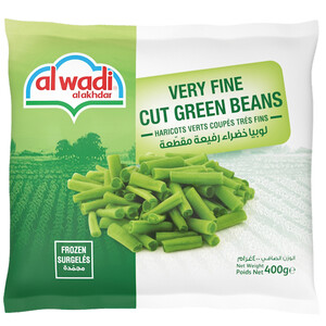 Al Wadi Al Akhdar Frozen Very Fine Cut Green Beans 400G