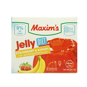 Maxim's Jelly Strawberry Banana Diet 12G