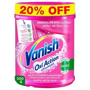 Vanish Oxi Action Fabric Stain Remover Multi Powder 500G -20% Off