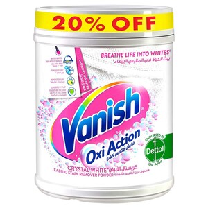 Vanish Oxi Action Fabric Stain Remover Crystal White 500G -20% Off