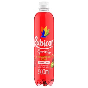 Rubicon Sparkling Spring Water With Strawberry Kiwi 500Ml