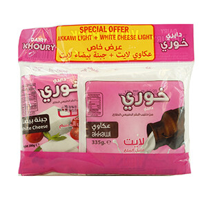 Dairy Khoury Akkawi Light + White Feta Cheese Light