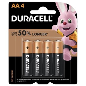 Duracell Battery Size Aa 4 Pieces