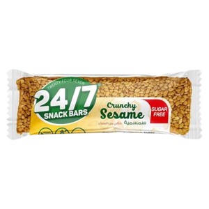 24/7 Crunchy Sesame Bar Sugar Free 40G