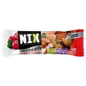 Nix Fruits & Nuts Almond & Cranberry Gluten Free Bar 40G