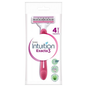 Schick Intuition Exacta3 Razors 4 Pieces