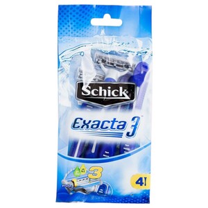 Schick Exacta 3 Razor For Men 4 Pieces