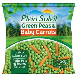 Plein Soleil Frozen Green Peas & Baby Carrots 400G