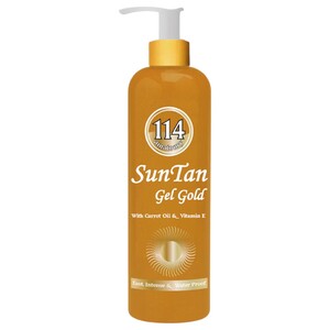 114 Amatoury Sun Tan Gel Gold With Carrot Oil & Vitamin E 280Ml