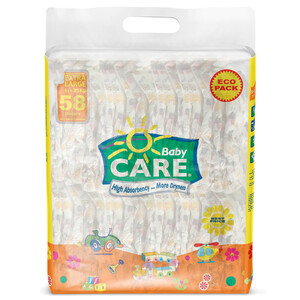 Baby Care Diapers Extra Large 58 Pieces