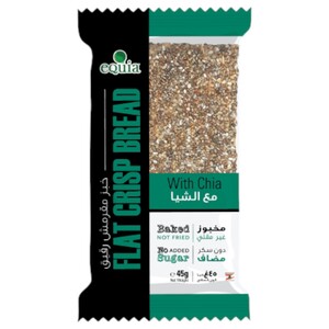eQuia Flat Crisp Bread With Chia 45G