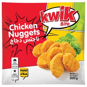 Kwik Bite Frozen Chicken Nuggets 18-22 Pieces 500G