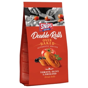 Snips Double Bread Rolls Tomato,Olive & Oregano 80G