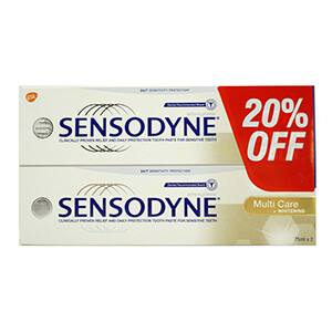 Sensodyne Multi Care Whitening 75Ml*2 -20%Off