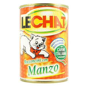 Le Chat Chunkies With Beef Manzo 400G