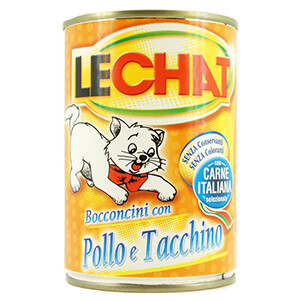 Le Chat Chunkies Chicken Turkey Pollo Tacchino400g
