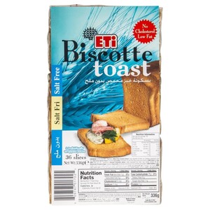 Eti Biscotte Toast Salt Free 336G