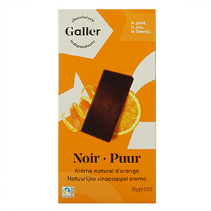 Galler Chocolatier Noir 70% Orange 80G
