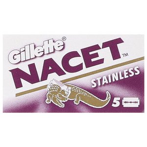 Gillette Nacet Blades Stainless 5 Pieces