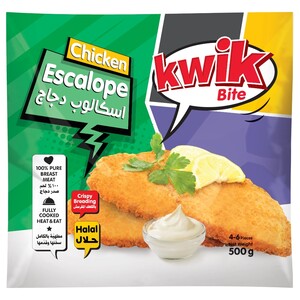 Kwik Bite Frozen Chicken Escalope 500G