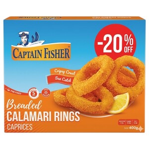 Captain Fisher Frozen Calamari Rings Caprices 400G -20%