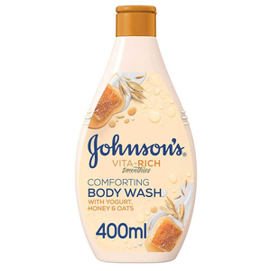 Johnson's Vita-Rich Body Wash Comfort Yogurt, Honey & Oats 400Ml