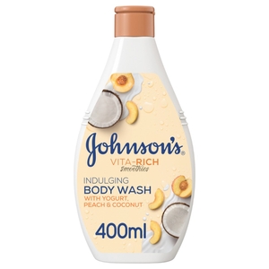 Johnson Body Wash With Yogurt Peach & Coconut 400Ml