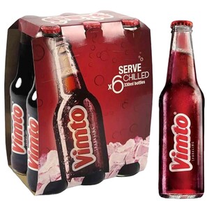 Vimto Sparkling Drink Glass Fruits Flavored 330Ml X6