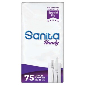 Sanita Handy Lunch Napkins 75 Sheets