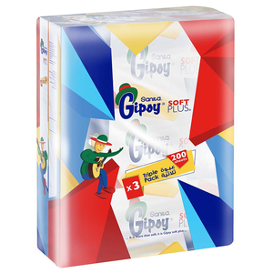 Gipsy Soft Plus Facial Tissue 200 Sheets X3